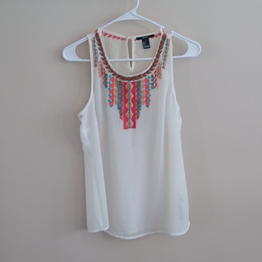 Boho beaded tank top